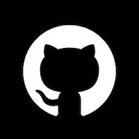 GitHub logo, link to GitHub profile